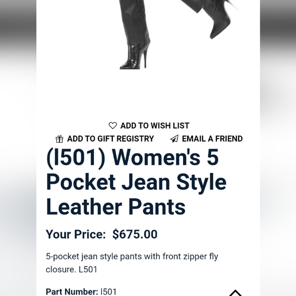 North Bound Leather 5 pocket Jean style pants like new 🇨🇦 - Picture 3 of 15